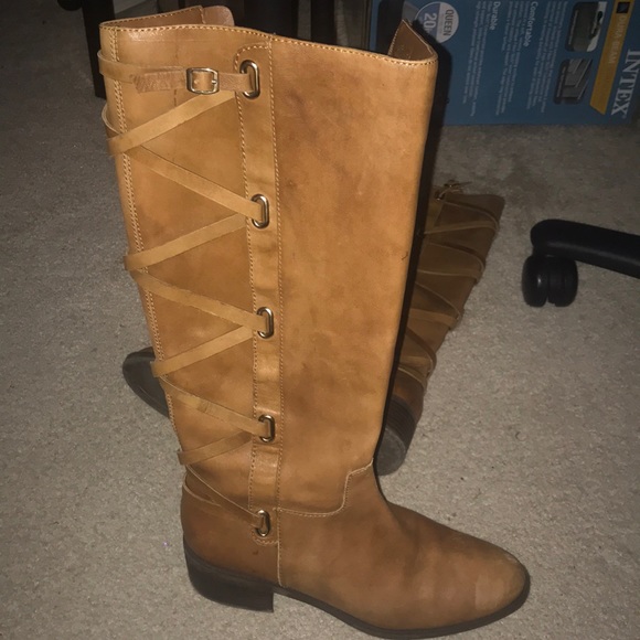 BCBGeneration Genuine Leather Lace Style Boots - Picture 1 of 6